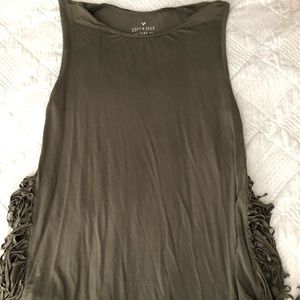 American Eagle tank top with fringe